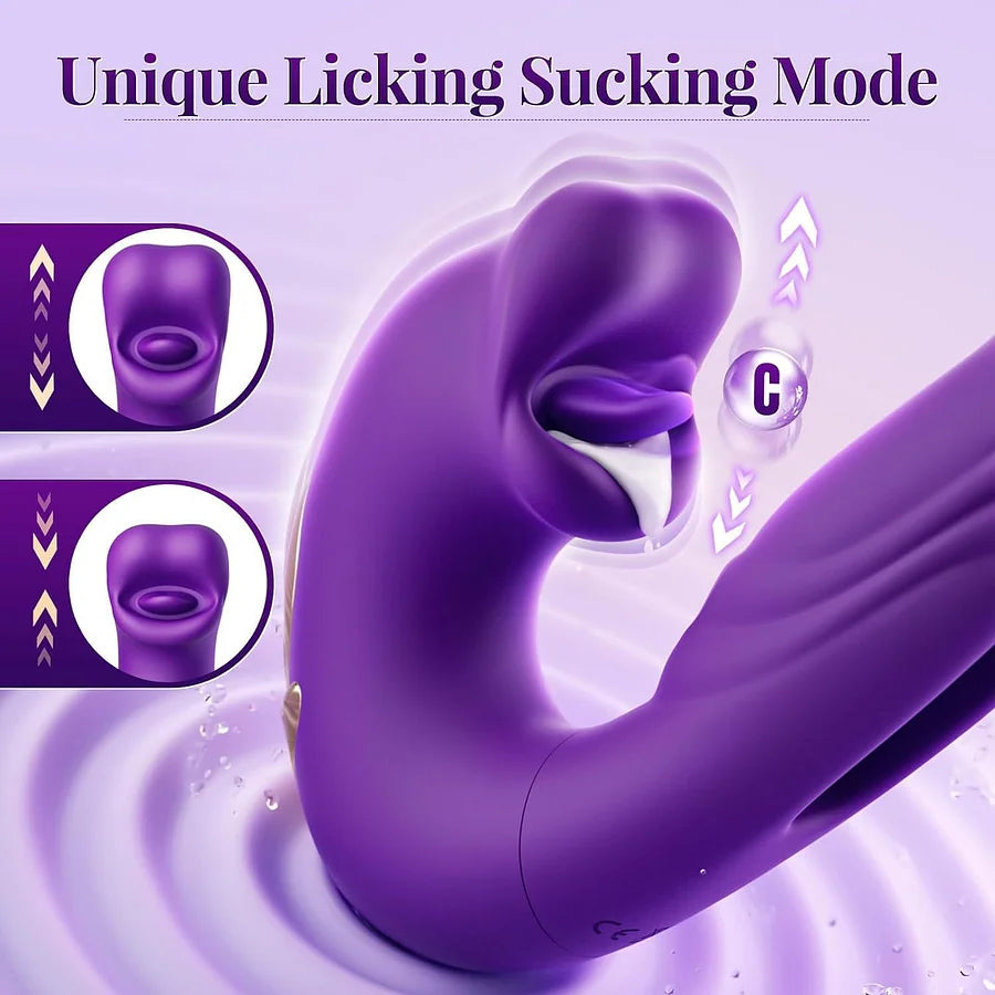 🎀Unleash 2026’s Ultimate Pleasure 🎀G-Spot Vibrator Female Sex Toy, featuring 7 slapping vibration modes and 5 licking/sucking modes🎀