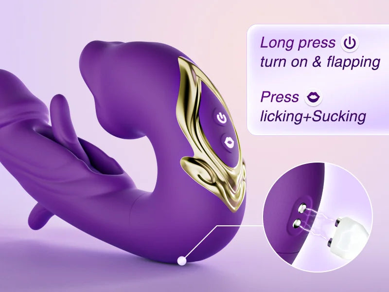 🎀Unleash 2026’s Ultimate Pleasure 🎀G-Spot Vibrator Female Sex Toy, featuring 7 slapping vibration modes and 5 licking/sucking modes🎀